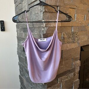 Double Zero Lavender Cowl Neck Camisole
